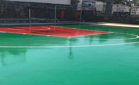 淄博篮球场翻新地面